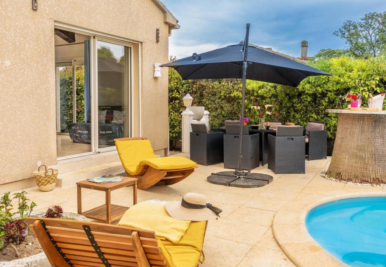 סרביון Villa Tous Conforts Avec Piscine Privee Et Acces Plage מראה חיצוני תמונה